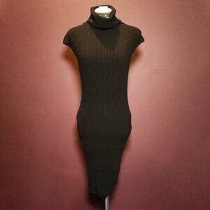 Max Studio Black Turtle Neck Knit Sweater Dress Size XS